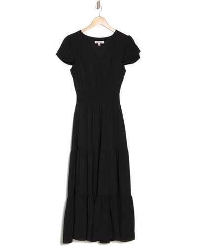 Nanette Lepore Smocked Waist Maxi Dress - Black