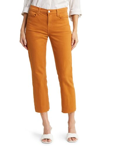 L'Agence Sada Ankle Slim Jeans - Orange