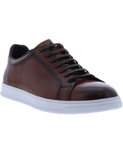 Zanzara Havana Perforated Leather Sneaker - Brown