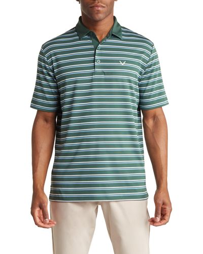 Callaway Golf® Feeder Stripe Polo - Green