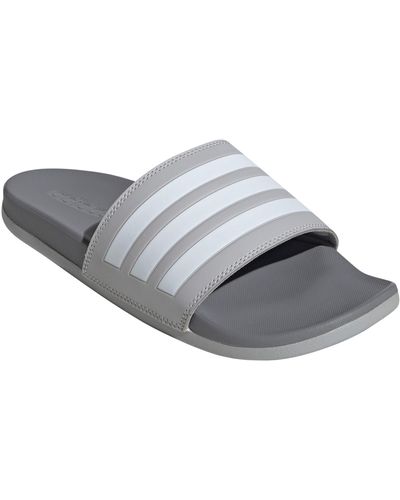 adidas Gender Inclusive Adilette Comfort Sport Slide Sandal - Gray