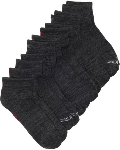 Reebok 6-pack Quarter Length Socks - Black
