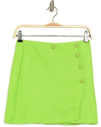 Nordstrom 70/21 Side Button Midi Skirt In Green At Rack