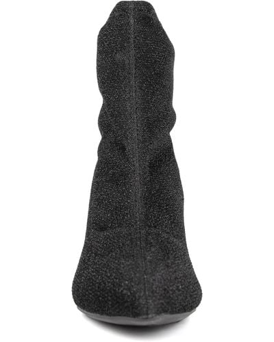 Jones New York Macee Pointed Toe Sock Bootie In Black At Nordstrom Rack