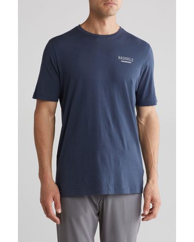 Travis Mathew Headlamp Graphic T-shirt - Blue
