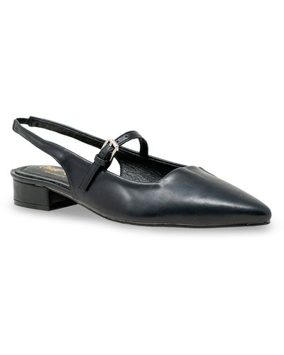 In Touch Footwear Mary Jane Slingback Flat - Black