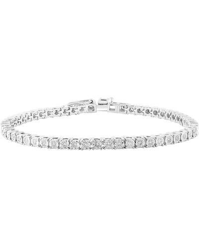 Effy Sterling Silver Diamond Tennis Bracelet - White