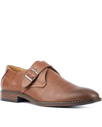 Xray Jeans Amadeo Monk Strap Faux Leather Loafer - Brown