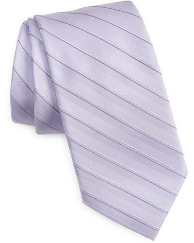 Calvin Klein Tatum Stripe Tie - Purple
