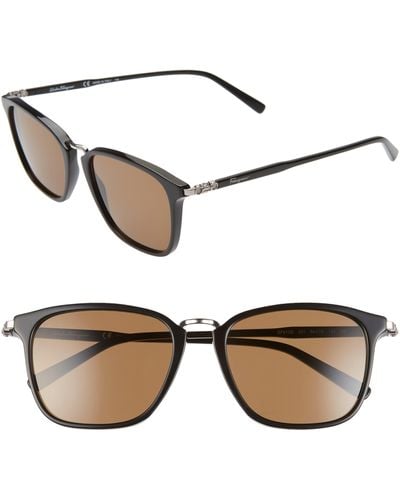 Ferragamo Salvatore 54mm Square Sunglasses - White