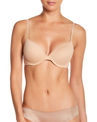 Calvin Klein Convertible Strap Lightly Lined Demi Bra - Natural