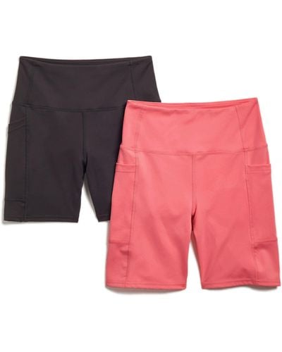Laundry by Shelli Segal Assorted 2-pack Bike Shorts - Pink