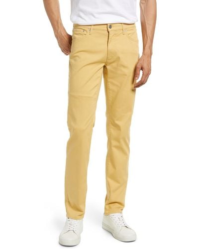 Brax Chuck Slim Fit Five Pocket Pants - Yellow