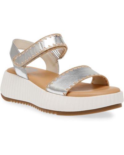 DV by Dolce Vita Franca Strappy Platform Sandal - White