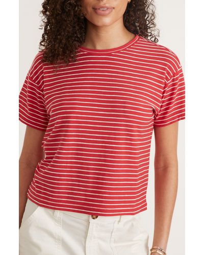 Marine Layer Lydia Textured Stripe T-shirt