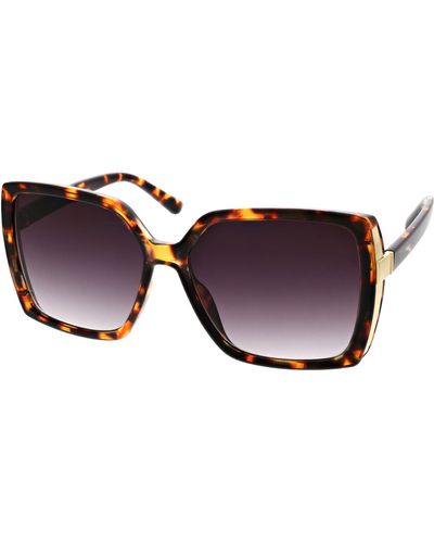 BCBGMAXAZRIA 52mm Gradient Square Sunglasses - Purple