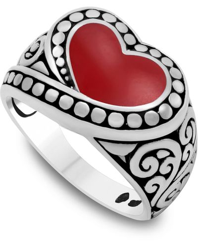 Samuel B. Heart Ring - Red