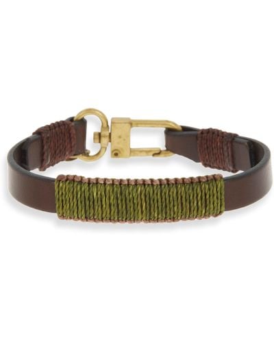 Caputo & Co. Leather Bracelet - Brown