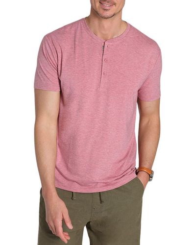 Jachs New York Henley T-shirt - Pink