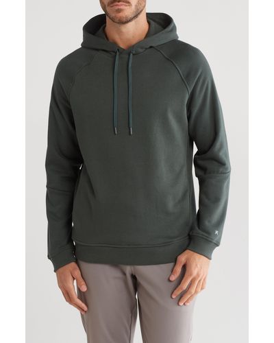 Kenneth Cole French Terry Raglan Sleeve Hoodie - Gray
