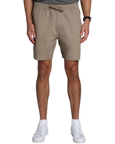 Jachs New York Stretch Twill Pull-on Shorts - Natural