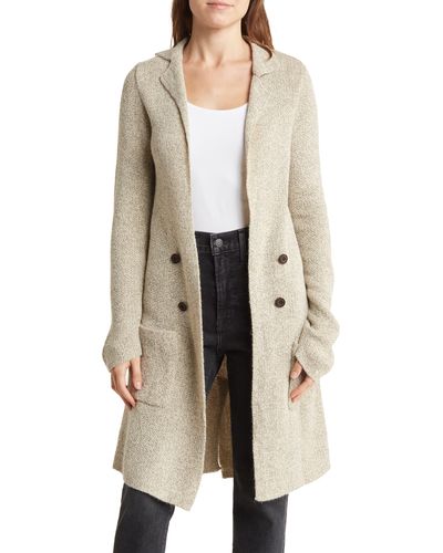 Love Tree Open Front Knit Sweater Duster In Oatmeal At Nordstrom Rack - Natural