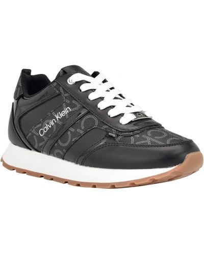 Calvin Klein Carlla Lace Up Sneaker - Black