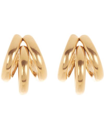 Nordstrom Waterproof Multi Row Waterproof Huggie Hoop Earrings - Metallic