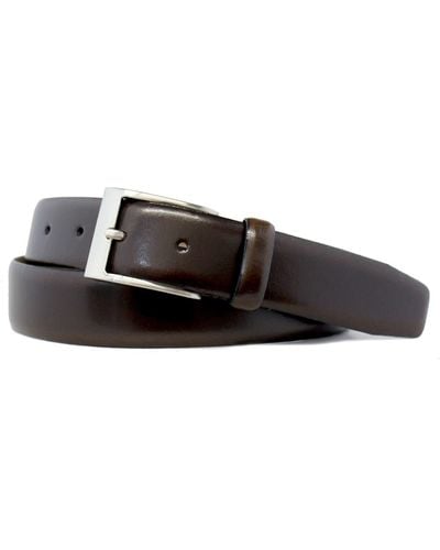 W. Kleinberg Basic Leather Dress Belt - Brown