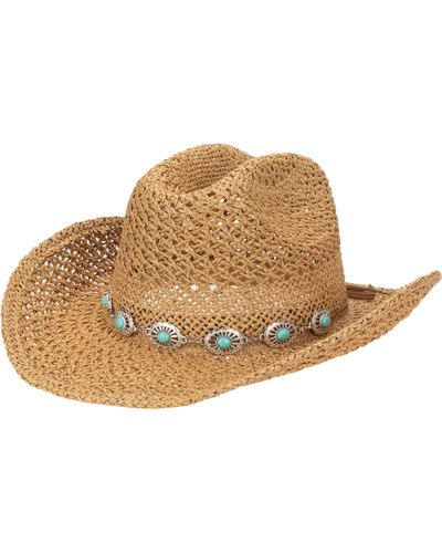 San Diego Hat Conch Trim Cowboy Hat - Natural