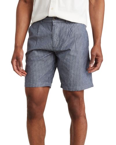 Slate & Stone Striped Shorts - Blue