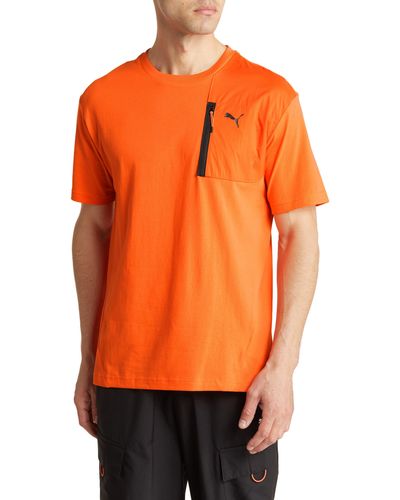 PUMA Open Road Cotton Graphic T-shirt - Orange