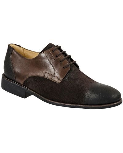 Sandro Moscoloni Plain Toe Leather Derby - Brown