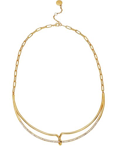 Vince Camuto Layered Frontal Necklace - Metallic