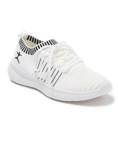 Danskin Energy Sock Knit Sneaker - White