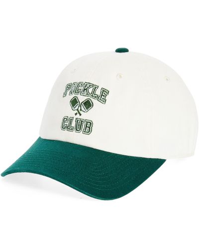 American Needle Pickle Ball Cotton Baseball Cap - Green