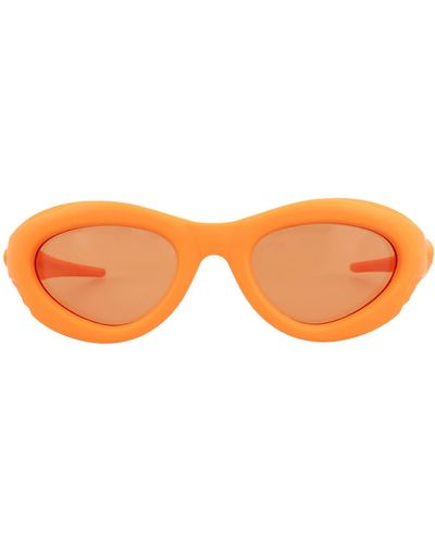Bottega Veneta 51mm Oval Sunglasses - Orange