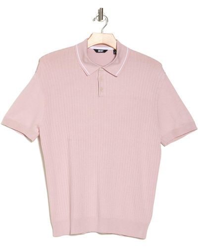 DKNY Farley Sweater Polo - Pink