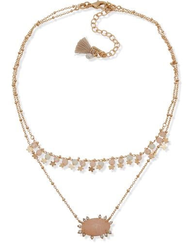 Lonna & Lilly Springtime Sparkle Layered Necklace - White