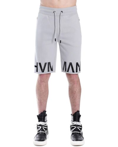 HVMAN Logo French Terry Sweat Shorts - White