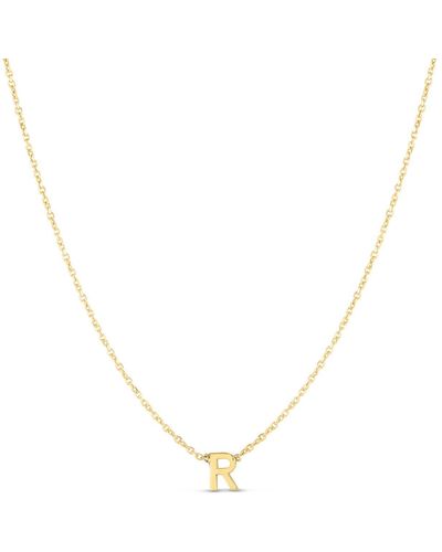 KARAT RUSH 14k Gold Initial R Necklace - Yellow