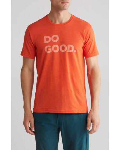 COTOPAXI Do Good Organic Cotton & Recycled Polyester Graphic T-shirt - Red