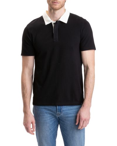 Threads For Thought Ashby Short Sleeve Polo - Black