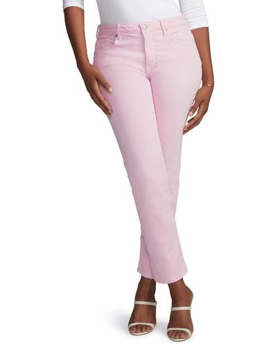 CURVES 360 BY NYDJ Slim Straight Leg Ankle Jeans - Pink