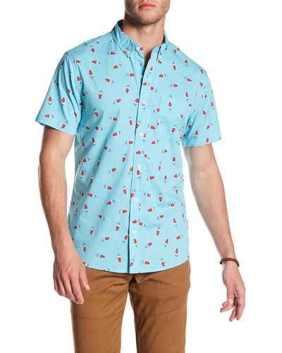 The Narrows Bomb Pop Regular Fit Shirt - Blue