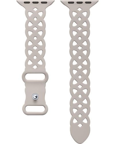 The Posh Tech Lace Silicone Apple Watch® Watchband - White