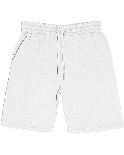 FLEECE FACTORY Core Fleece Shorts - White