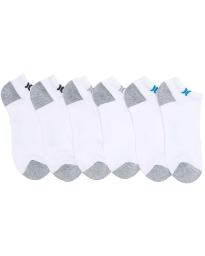 Hurley Low Cut Terry Ankle Socks - White