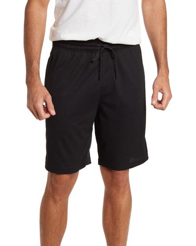 90 Degrees Zip Pocket Knit Shorts - Black