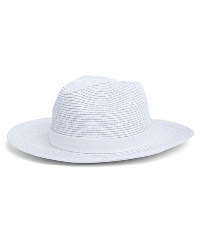 Nordstrom Packable Braided Paper Straw Panama Hat - White